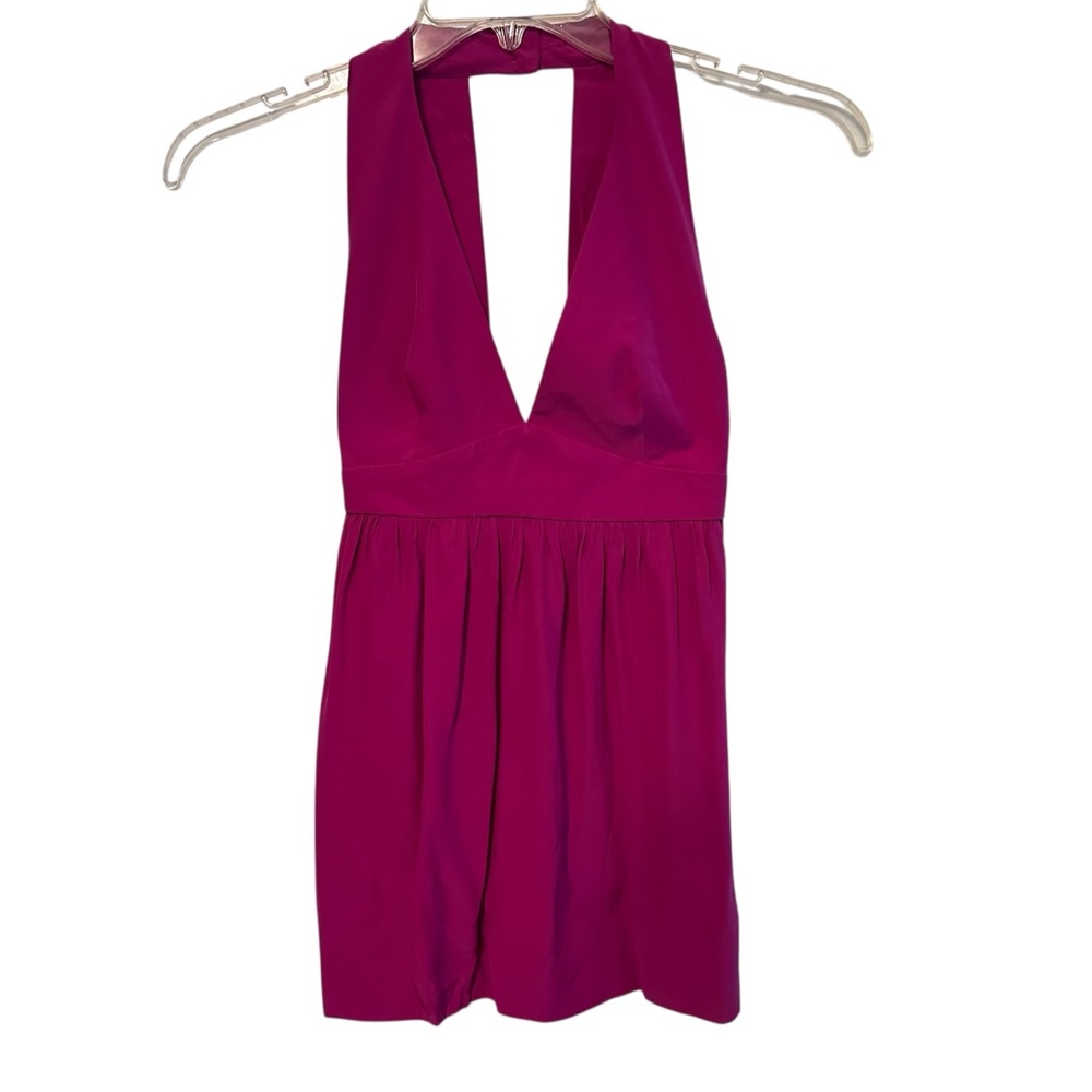 Amanda Uprichard Magenta Pink Sleeveless Tank Top Size XS 100% Silk